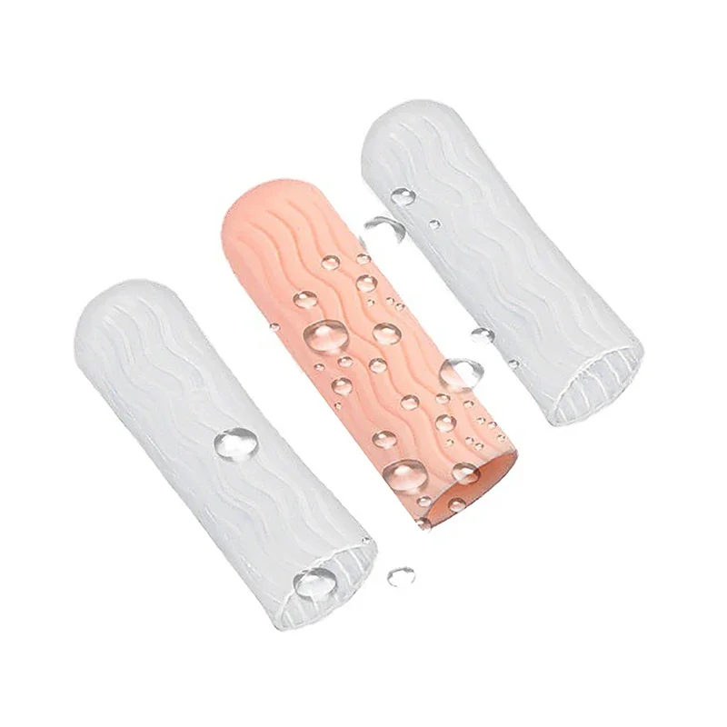 1 Pair Household Non-slip Finger Protector Sleeve Cover Anti-cut Heat Resistant for Cooking
