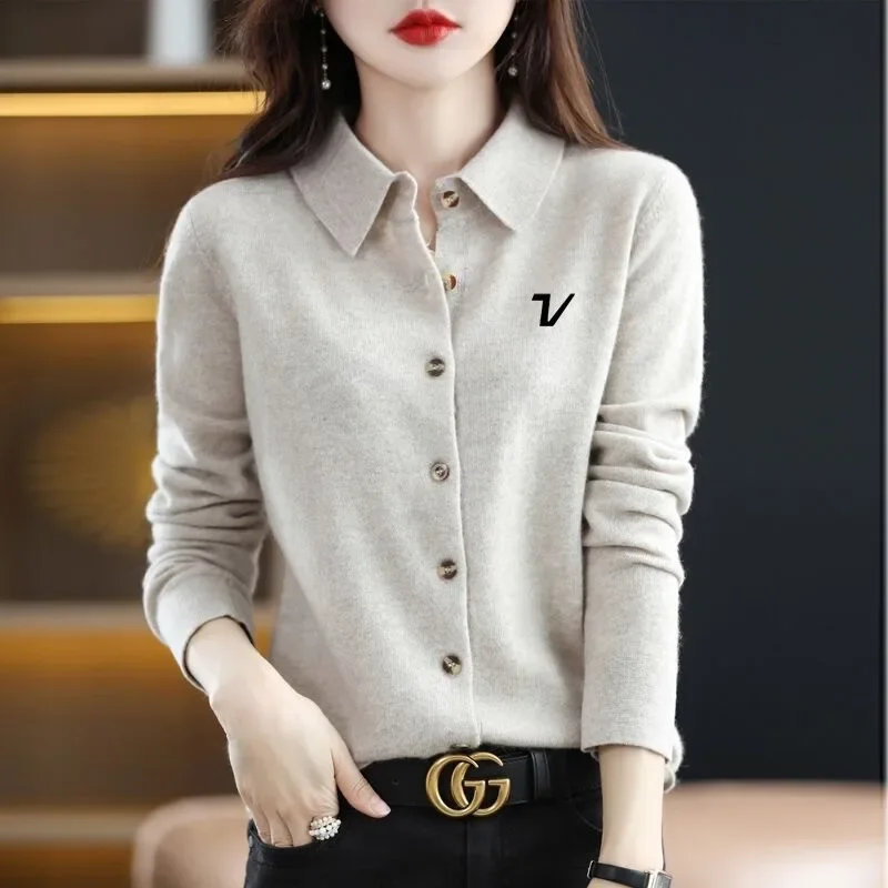 Autumn Golf Wear Women Luxury Brand Golf Sweater Fashion Polo Shirt Women's Clothes Korean Casual Knit Cardigan