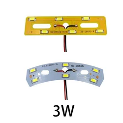 3W 8-12V 300mA 5730 83.5*20mm 20*80mm Rectangle Arc Warm Yellow White Chip SMD 6 LED Crystal Light Base Bulb Lamp Bead Emitter