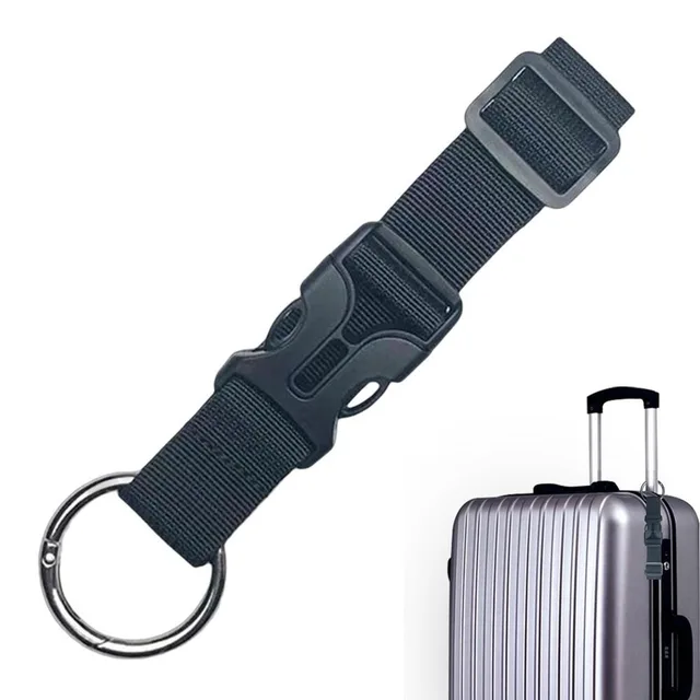 2-Pack Stretchable Luggage Straps Metal Buckle Suitcase