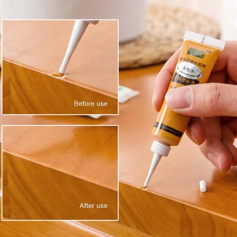 Furniture Repair Cream Solid Wooden Furniture Repair Paint Refinishing Paste Wood Paint Scratch Repair Paste For Doors Floor