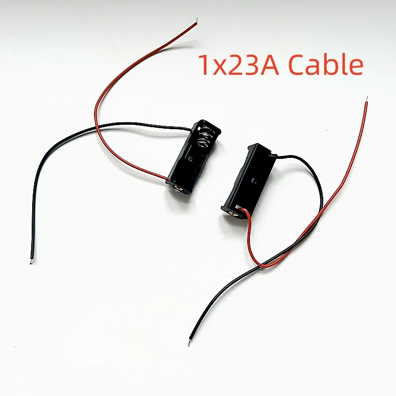 12V 23A Battery Holder with WireLead And Switch Rechargeable Battery Case Storage Box Diy 1 2 slot 12V23A Shell Housing 5PCS battery storage box battery case battery holder battery box