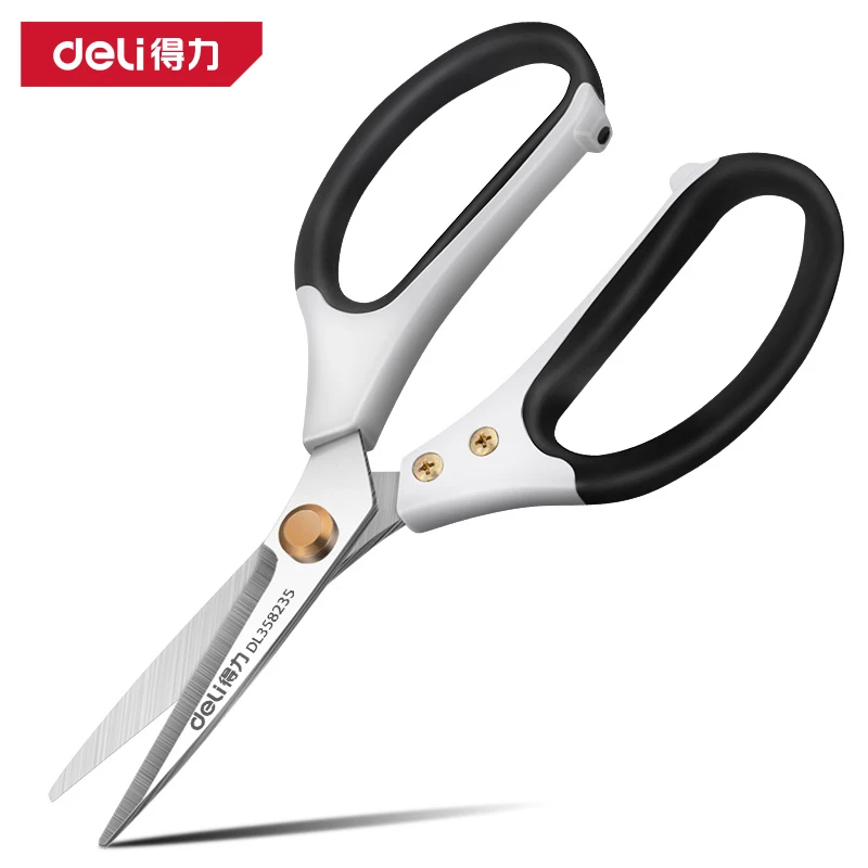 Deli 9.5'' Heavy Duty Industrial Scissors Professional Kitchen Scissors Sewing Tailor Scissor Food Cloth Cutting Tool 2