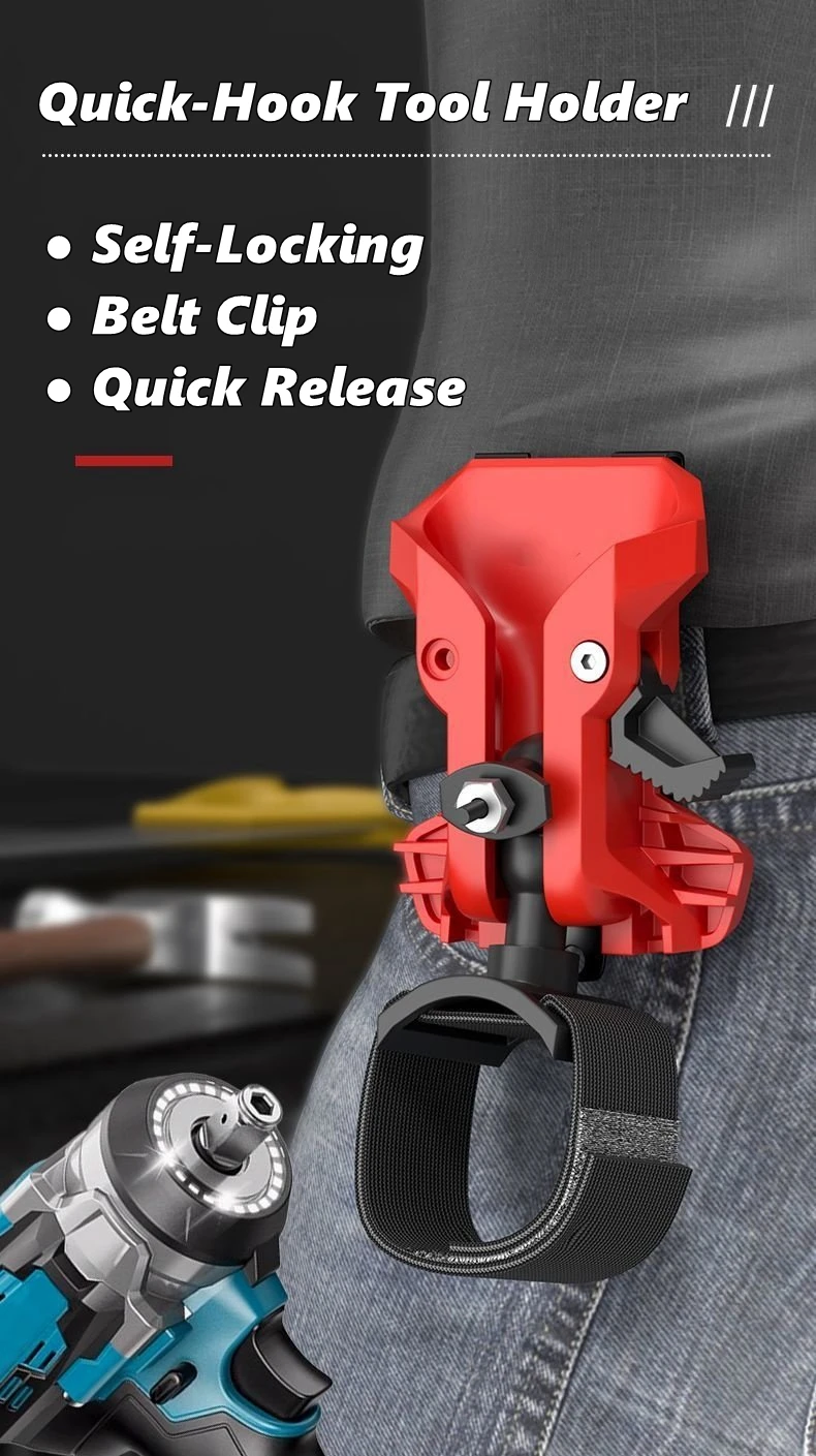 Portable Self Locking Drill Holder Image 1