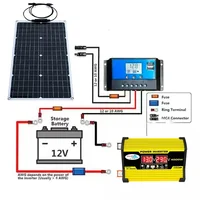 Kit d'onduleur de panneau solaire 6000W, contrôleur solaire, étanche, Camping, génération 110V-220V, panneau de charge Intelligent 4