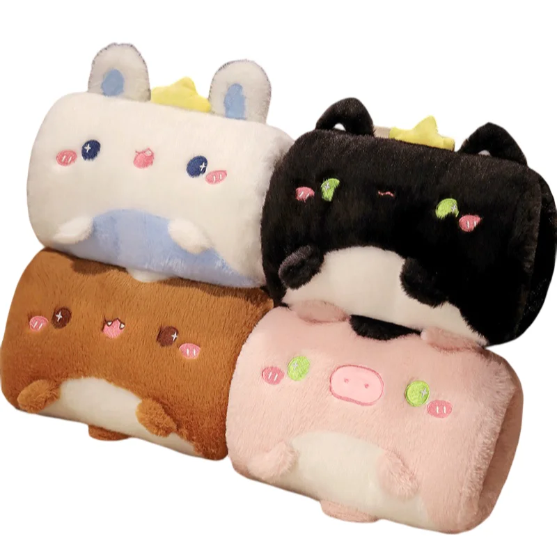 

20×26CM Animal With Crown Series Soft Plush Hand Warm Comfortable Sofa Decoration Girls Kids Birthday Christmas Halloween Gifts