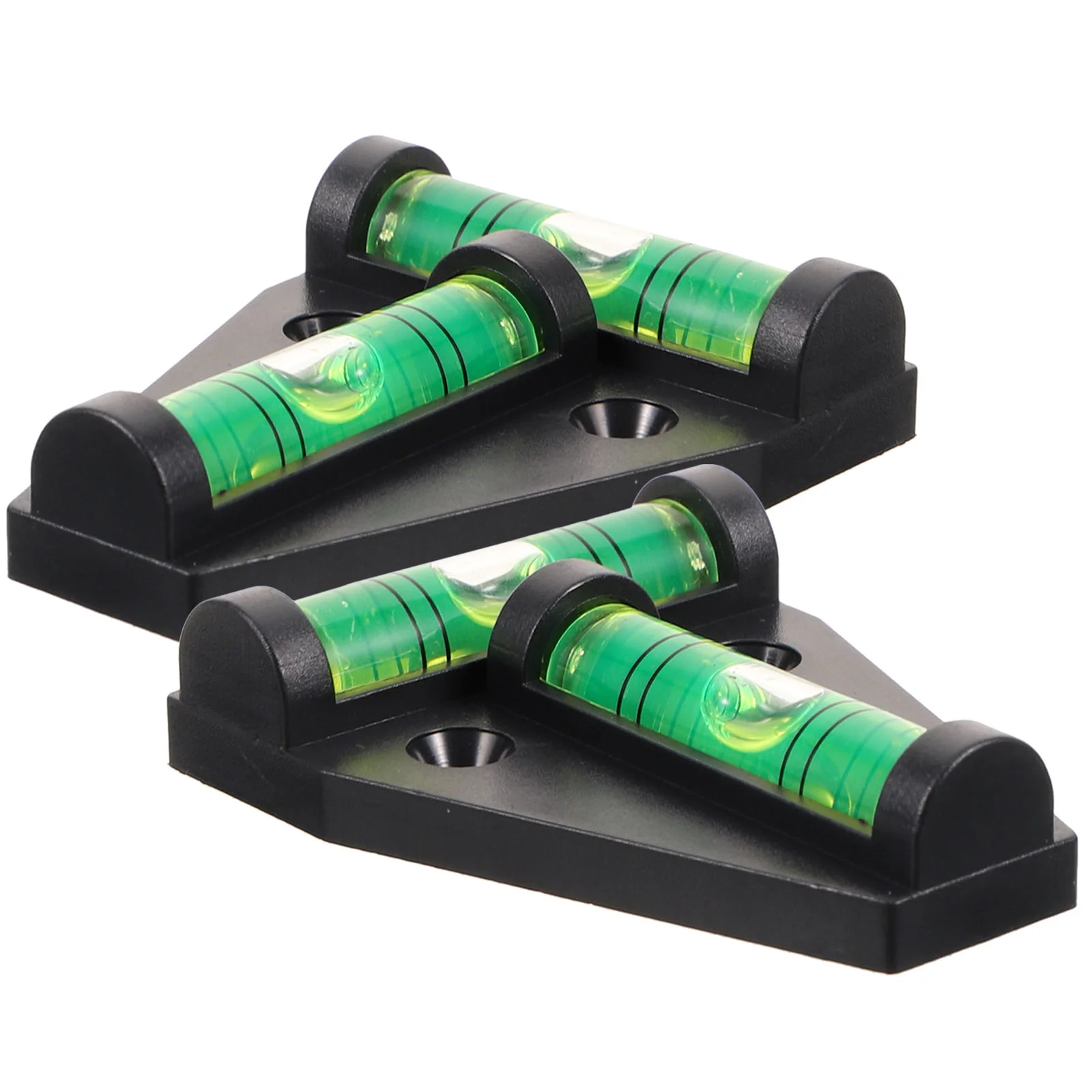 

2 Pcs Spirit Level T-type Magnetic For RV Levelers Plastic Cross Check