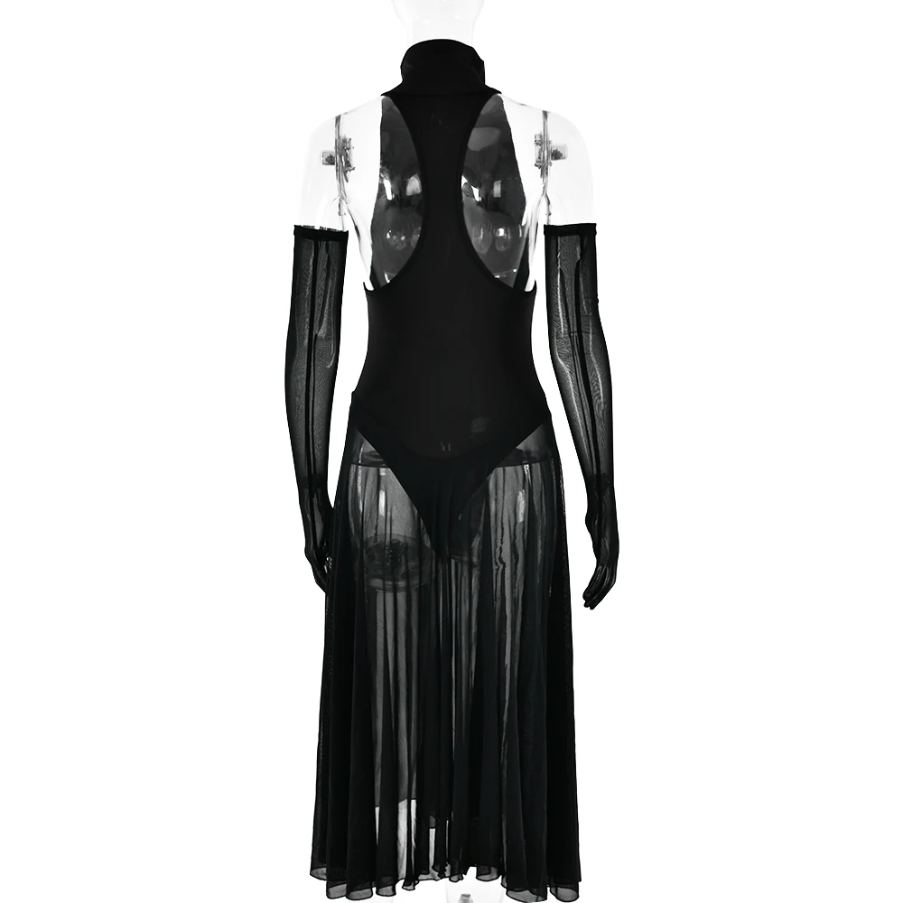 Elegant Sleeveless Bodycon Backless Women Dress Pleated Tight Party Club Evening Dress Female Autumn New Vestidos