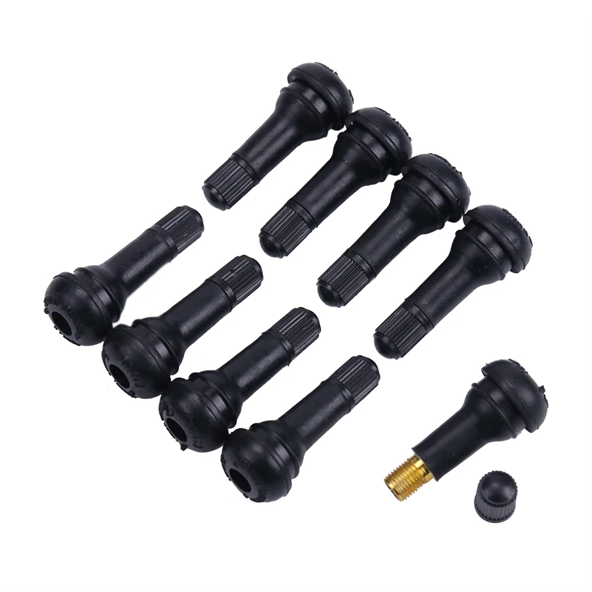 10PCS Black TR412/TR413/TR414 Tubeless Car Wheel Tire Valve Stems with