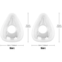 Dual Pack Full Face CPAP Mask Replacement with Sleep Apnea Prevention (2PCS L size)