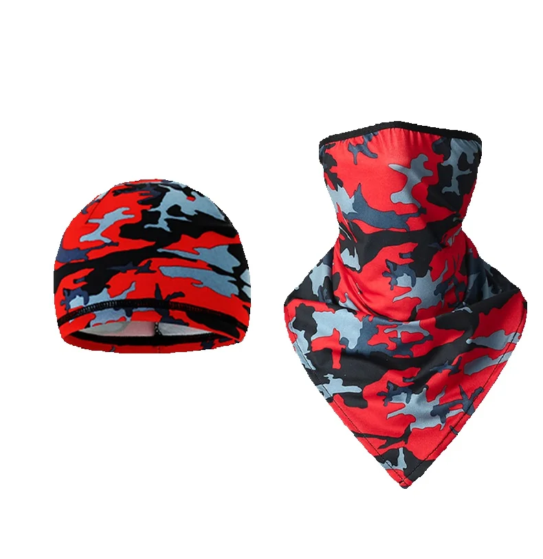 Multi functional magic face towel for outdoor cycling, sun protection, ice silk sleeves, seamless combination, moisture_voghion.com