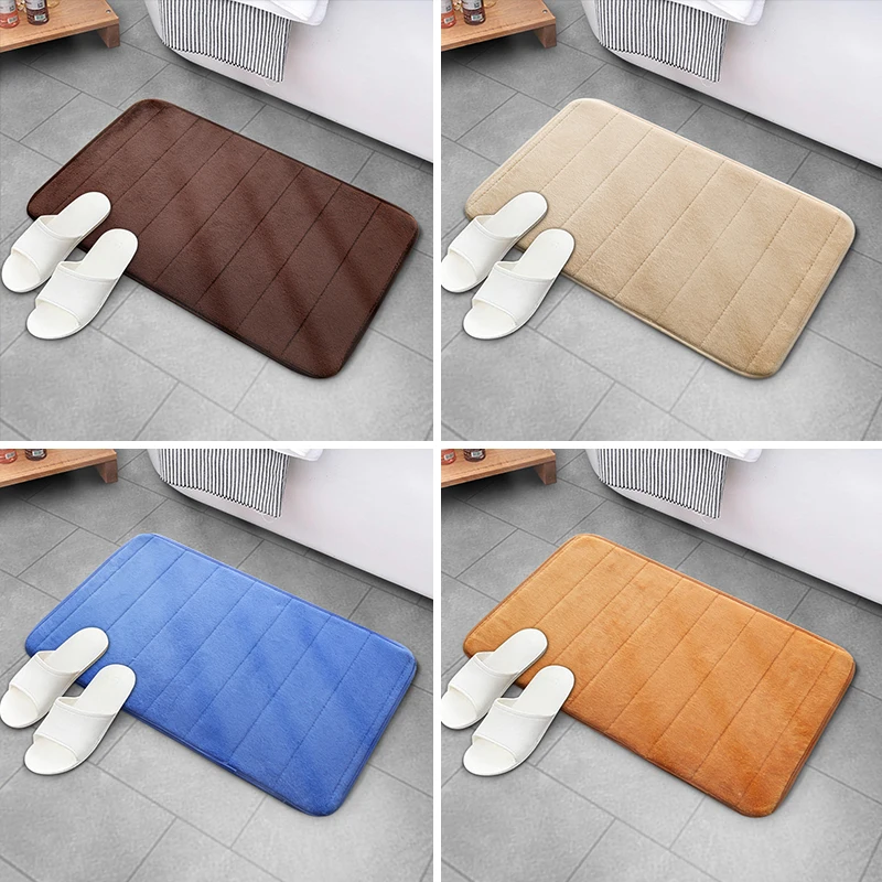 Floor Mat Bathroom Floor Mat Bathroom Mat Absorbent Bathroom Mat Bath Mat Anti Slip Mat Toilet Mat Super Absorbent Bath Mat For Bathroom Carpets Rugs Soft Memory Foam Floor Bedroom Toilet Floor Shower Non-slip Rug Home Decor