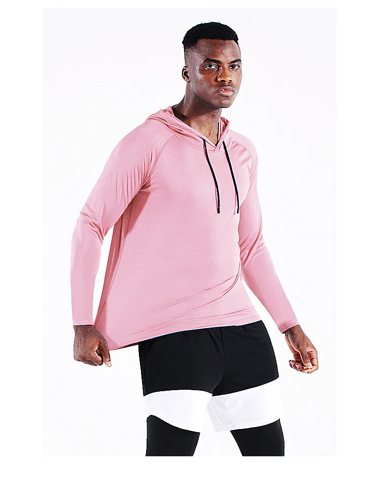 

Male Soild Gym Tops Tees Long Sleeve Running T-Shirts For Men Sport Basketball Jerseys Man Elastic Football T Shirt Mens Clothes