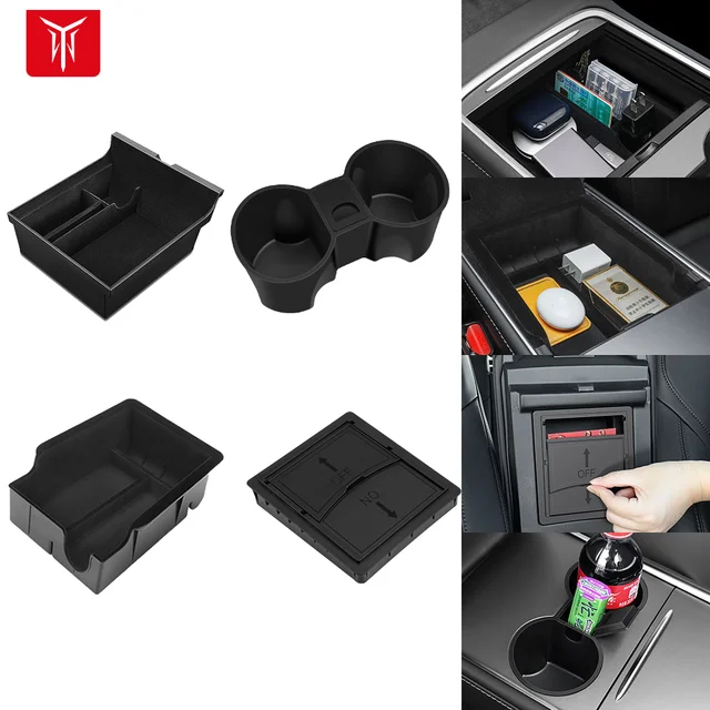 YZ For Tesla Model 3 Model Y Center Console Organizer for TESLA Car  Model3modelY Armrest Hidden Storage Box Interior Accessories - AliExpress