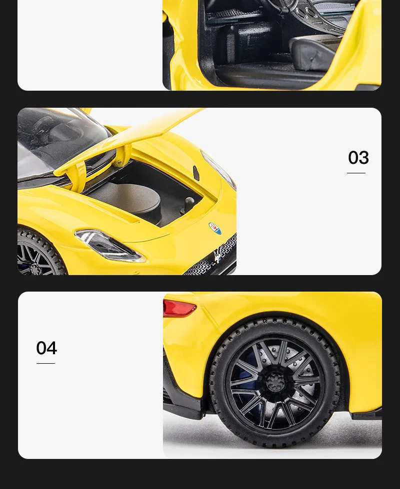1:32 Maserati MC20 Cabrio Alloy Sports Car Model Diecast Toy