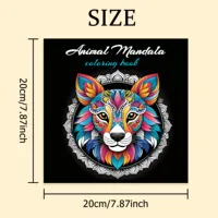 ANIMAL MANDALA Patterns Coloring Book for Adults Cute Drawing Book Perfect Gift for Party and Birthday 2