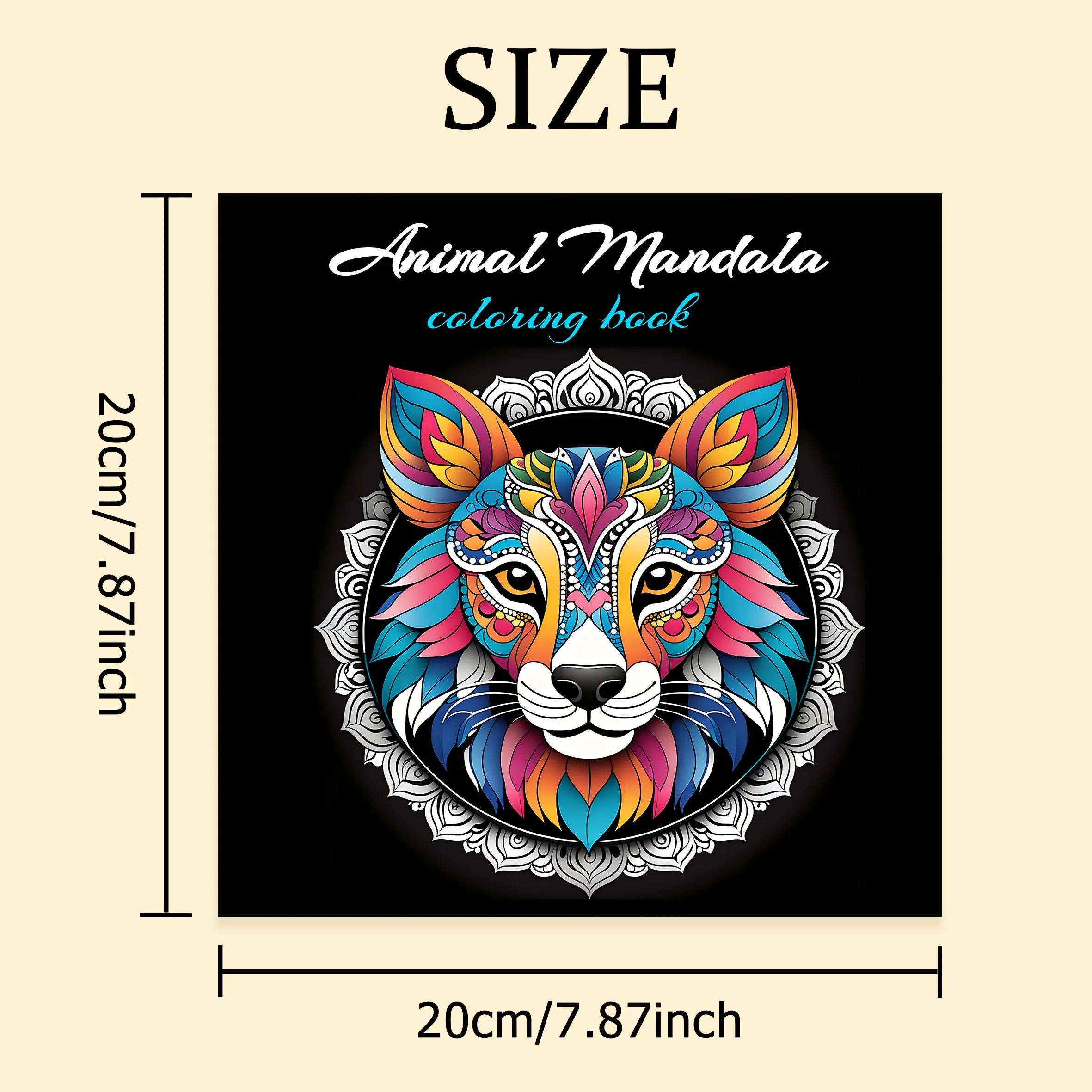 Animal Mandala Patterns Coloring Book for Adults Cute Drawing Book Perfect Gift for Party and Birthday 2