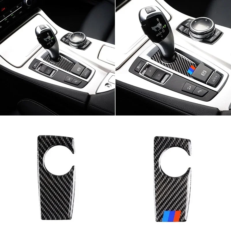 

Fit For BMW 5 Series F10 2011-2017 LHD Car Gear Shift Panel Trim Sticker Real Carbon Fiber Car Accessories