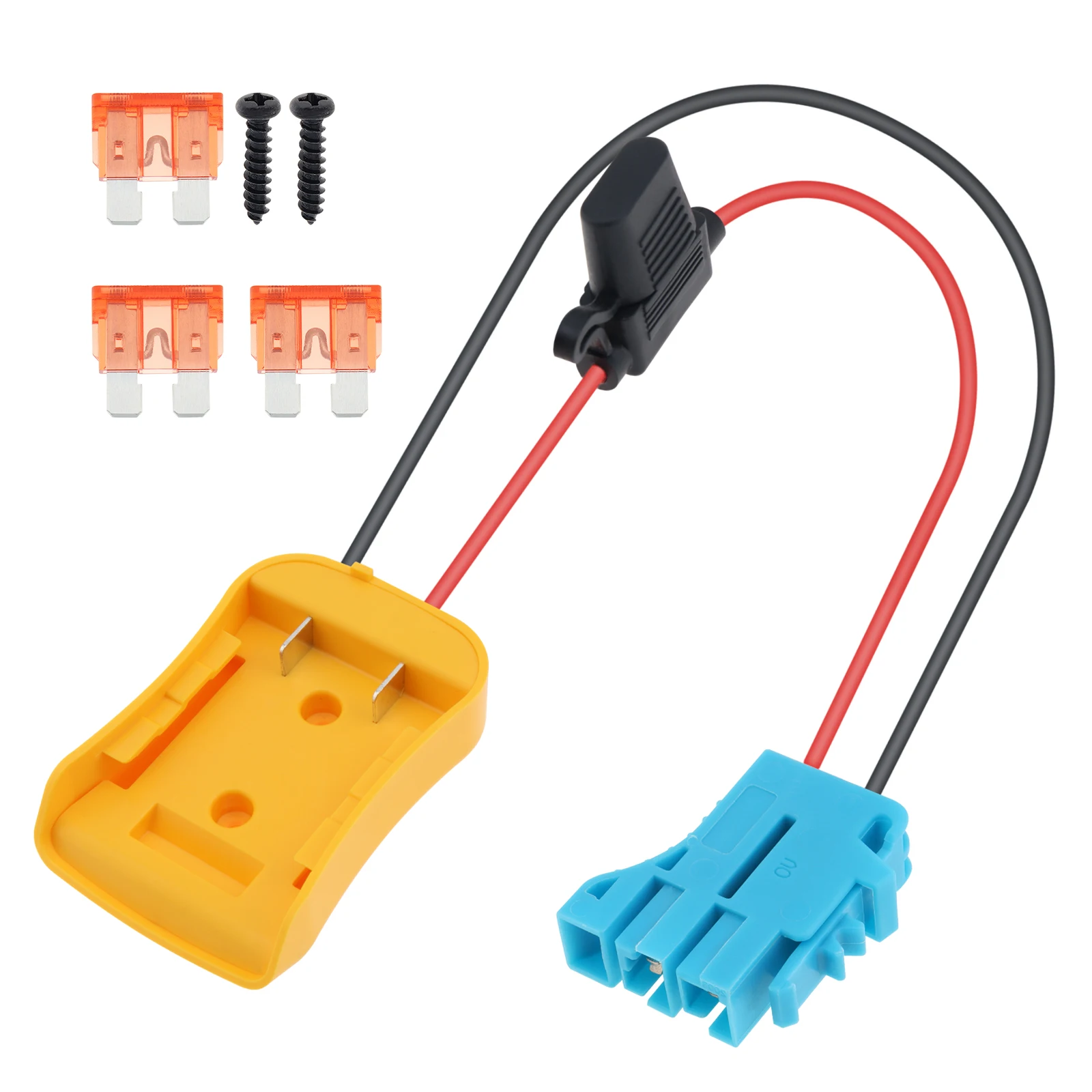 Akülü Tekerlekler Adaptörü Pil Dönüşüm Kiti Dewalt 20 V Pil Adaptörü Çocuklar için Fit Sigorta Tutucu ile Oyuncak Binmek