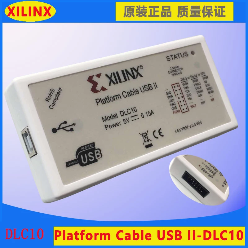 Xilinx Platform Cable DLC10 USB Download Cable Jtag Programmer for FPGA CPLD support XP/WIN7/WIN8/Linux 4