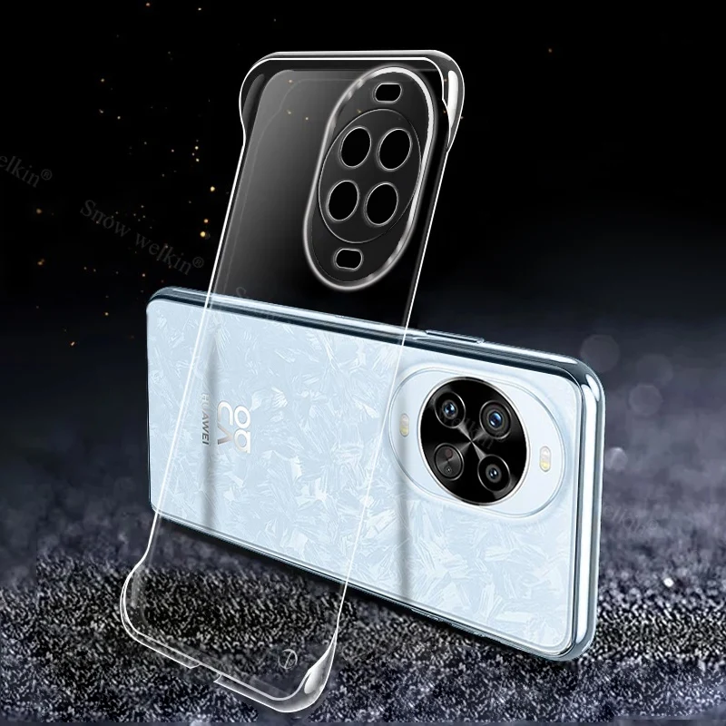 Frameless Slim Clear Plastic Hard Phone Case