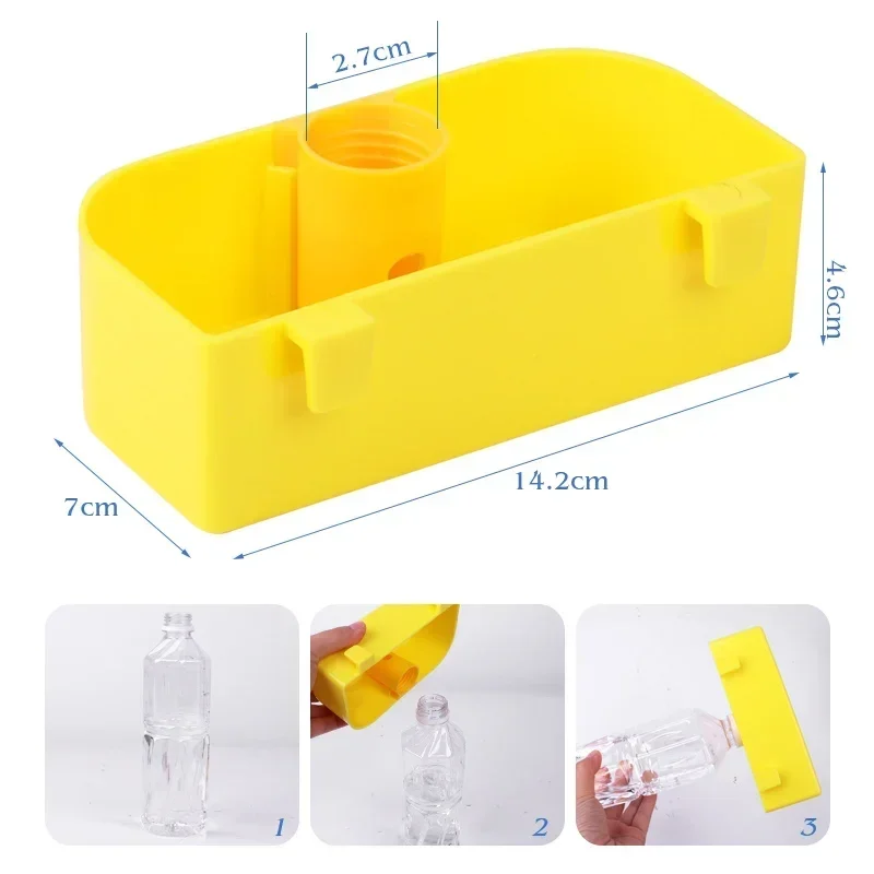 Bird Feeder Water Bottle Drinking Cups Automatic Water Dispenser for Quails Chicken Parrot Pigeons