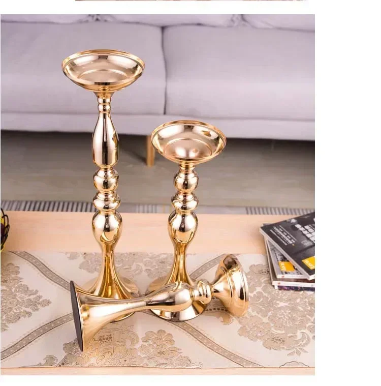 Description Picture 6 of itemCandle Holders Christmas Decorations Wedding Centerpieces Lantern  Gold Flower Vase Table Centerpiece  Flowe