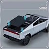 1/32 Cyber toy truck Pickup Alloy Car Model Diecasts Off-road Vehicles Truck Car Model Sound Light Kids Toys Gift With Suitcase 6