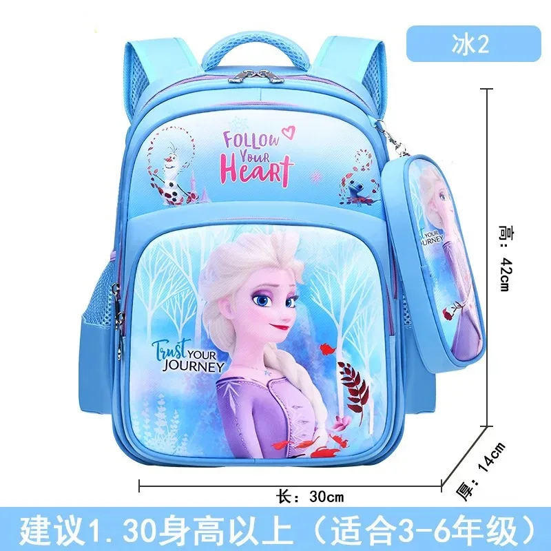 

Disney Frozen Elsa Anna Cartoon School Bags Girls Backpack Children Primary Students Schoolbag Kids Composite Bag Mochila