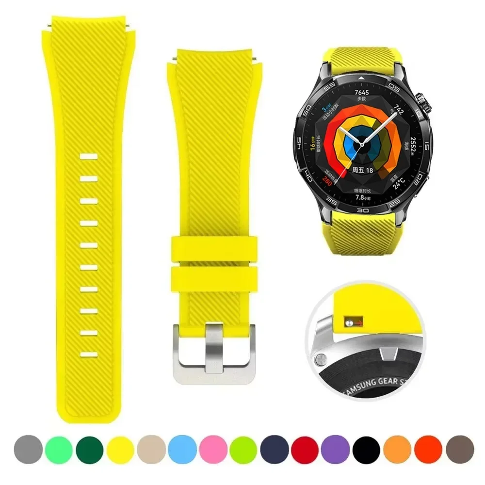 Silicone Smartwatch Strap - 22mm Soft Bracelet Belt