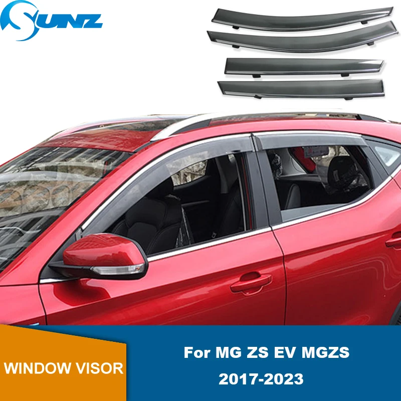 

Side Window Visor For MG ZS EV Astor 2017 2018 2019 2020 2021 2022 2023 4pcs Sun Rain Guard Weathershield Car Window Deflector