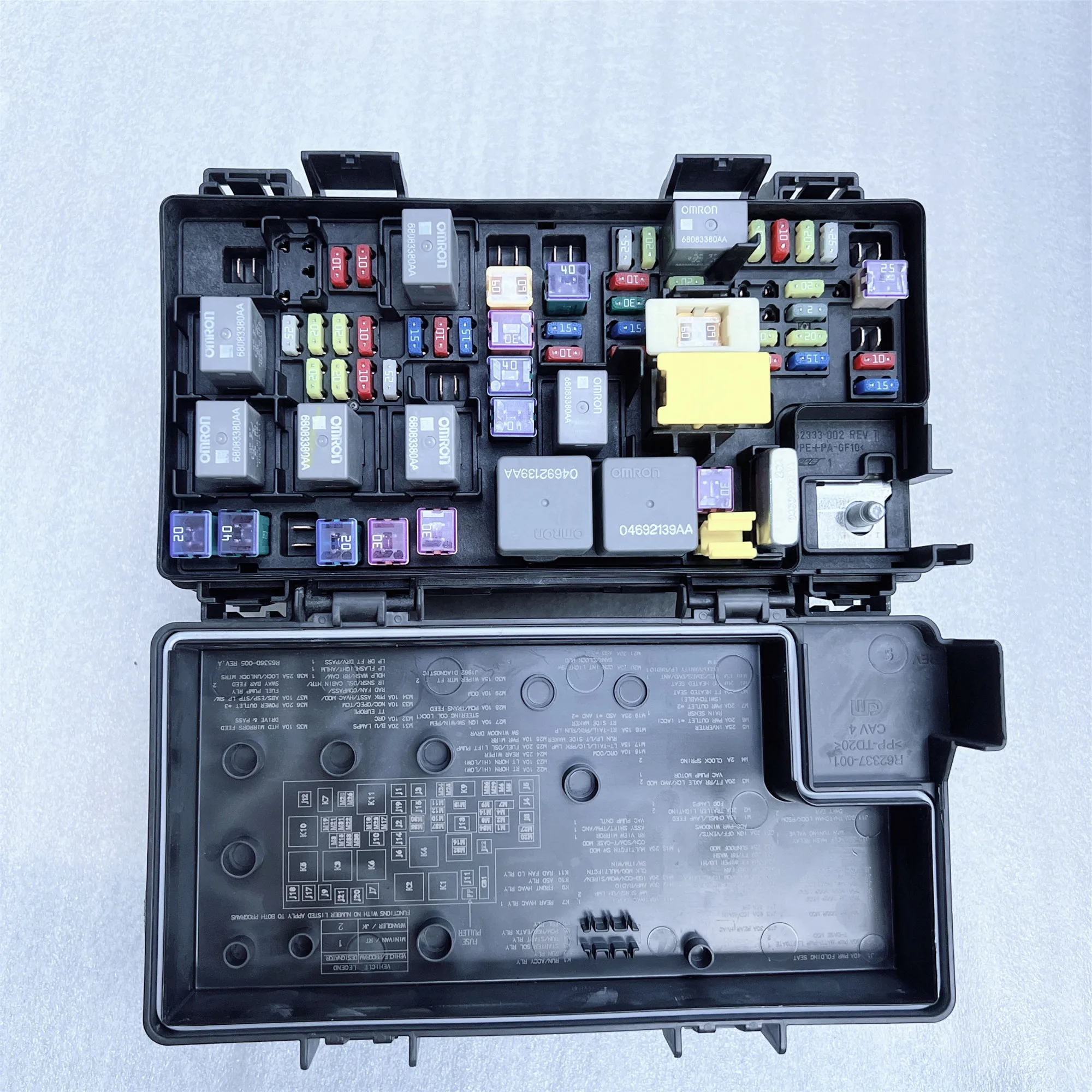 Original Comprehensive Power (Module, Power Center, Fuse Box Assembly) 68263897AA, R8263897AA, Suitable For: Jeep Wrangler JK, 2