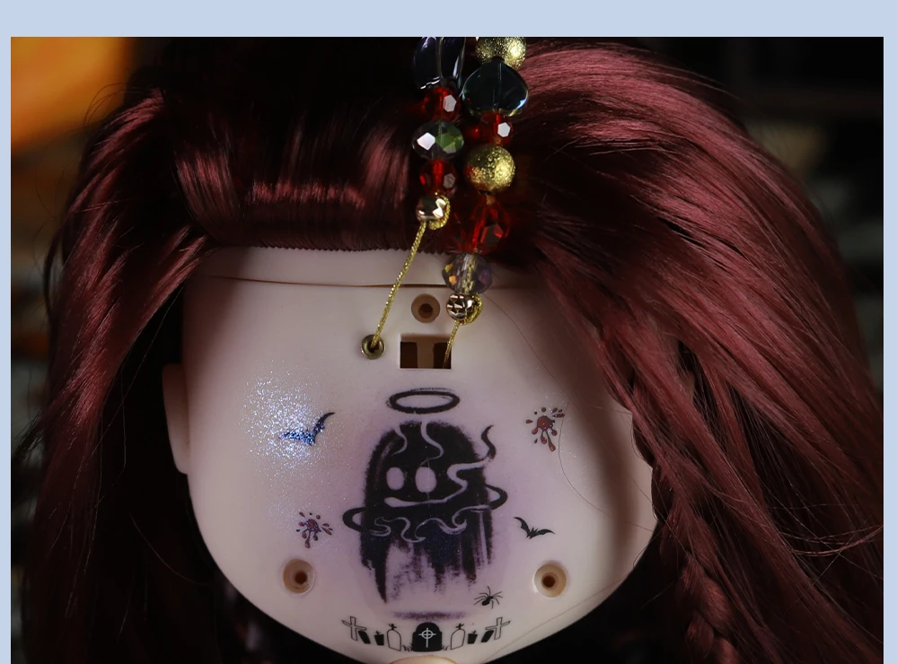 Neo Blythe Doll Halloween Spooky Costume with Hat 5