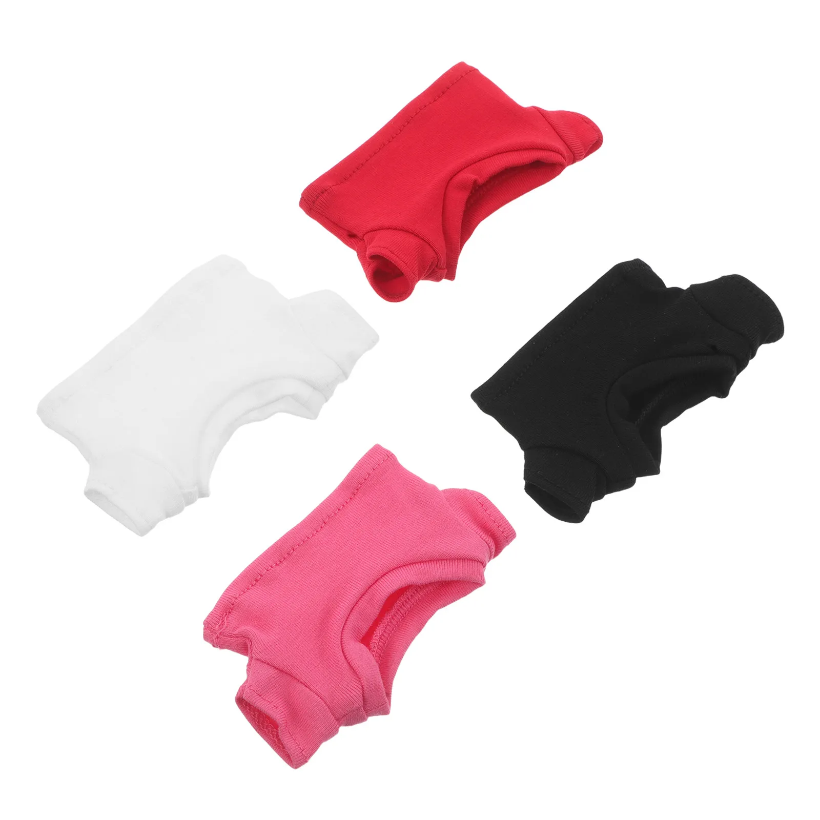 4Pcs 승화 베어 티셔츠 기본 컴팩트 퓨어 컬러 의류 교체 가능 소형 동물 액세서리 9Cm 미니어처