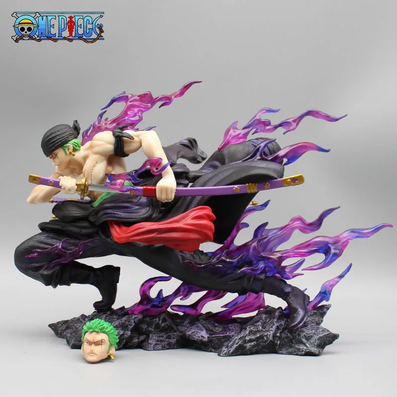 

Anime One Piece Action Figure Roronoa Zoro Figuras Toys 19cm Manga Figurine PVC Collection Model GK Statue Gift for Children