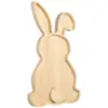 Rabbit Tray Dessert Serving Wood Dish Fruit Appetizer Shape Wooden Desktop Decorative Easter Bunny Plate 1