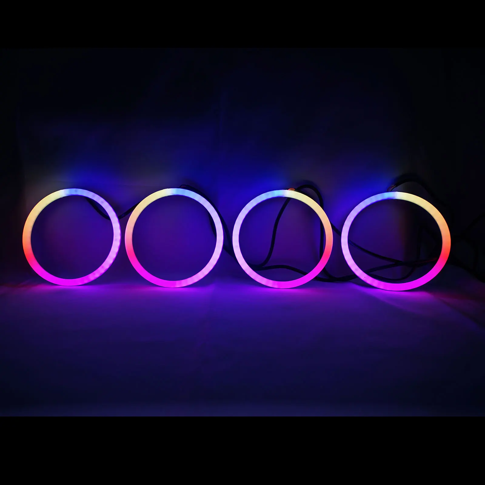 2x Super Bright 40MM 24leds COB LED Small Angel Eyes Halo Ring Light 12V  White | eBay