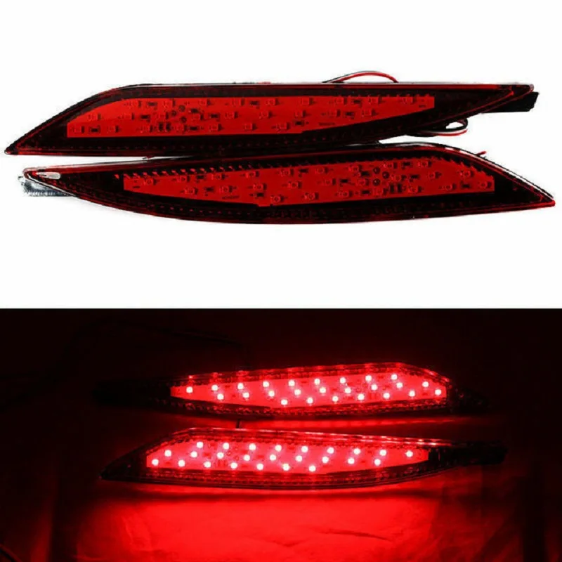 

2Pcs Led Rear Bumper Reflector Light For Hyundai Sonata 2011 2012 2013 2014 Taillight Fog Lamp Braking Running Warning Lamp