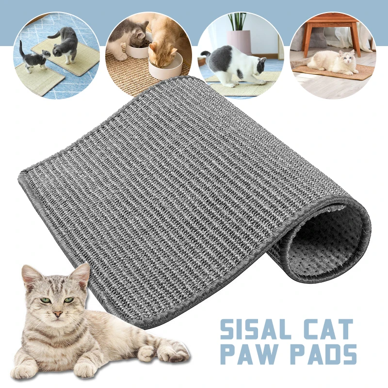 Van storm Postbode Naar behoren Kat Scratcher Mat Natuurlijke Sisal Kattenkras Matten Horizontale Kat Floor  Krassen Pad Tapijt Beschermen Tapijten En Banken Willekeurige Kleur| | -  AliExpress