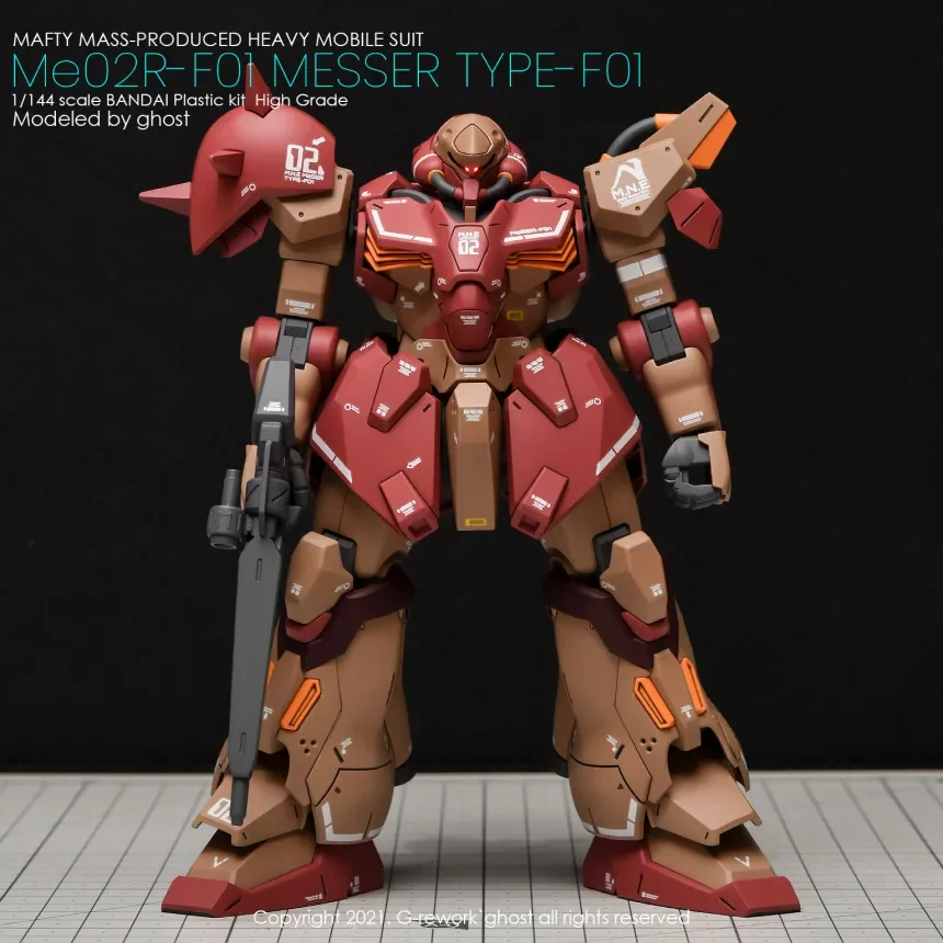 モデルデカール HGUC Me02R-F01 メッサー TYPE-F01 組立モデル