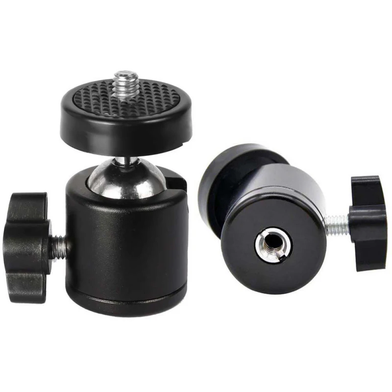 Universal Mini Tripod Ballhead Ball Head with 1/4" Screw Adapter For Digital Camera DSLR Live Stream Light Tripods Accessories