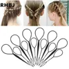 1/3 pcs Plastic Magic Pull Hair Pin Clip Hair Braid Ponytail Maker Accessories Diy Hair Styling Tail Tool Fashion Salon 1