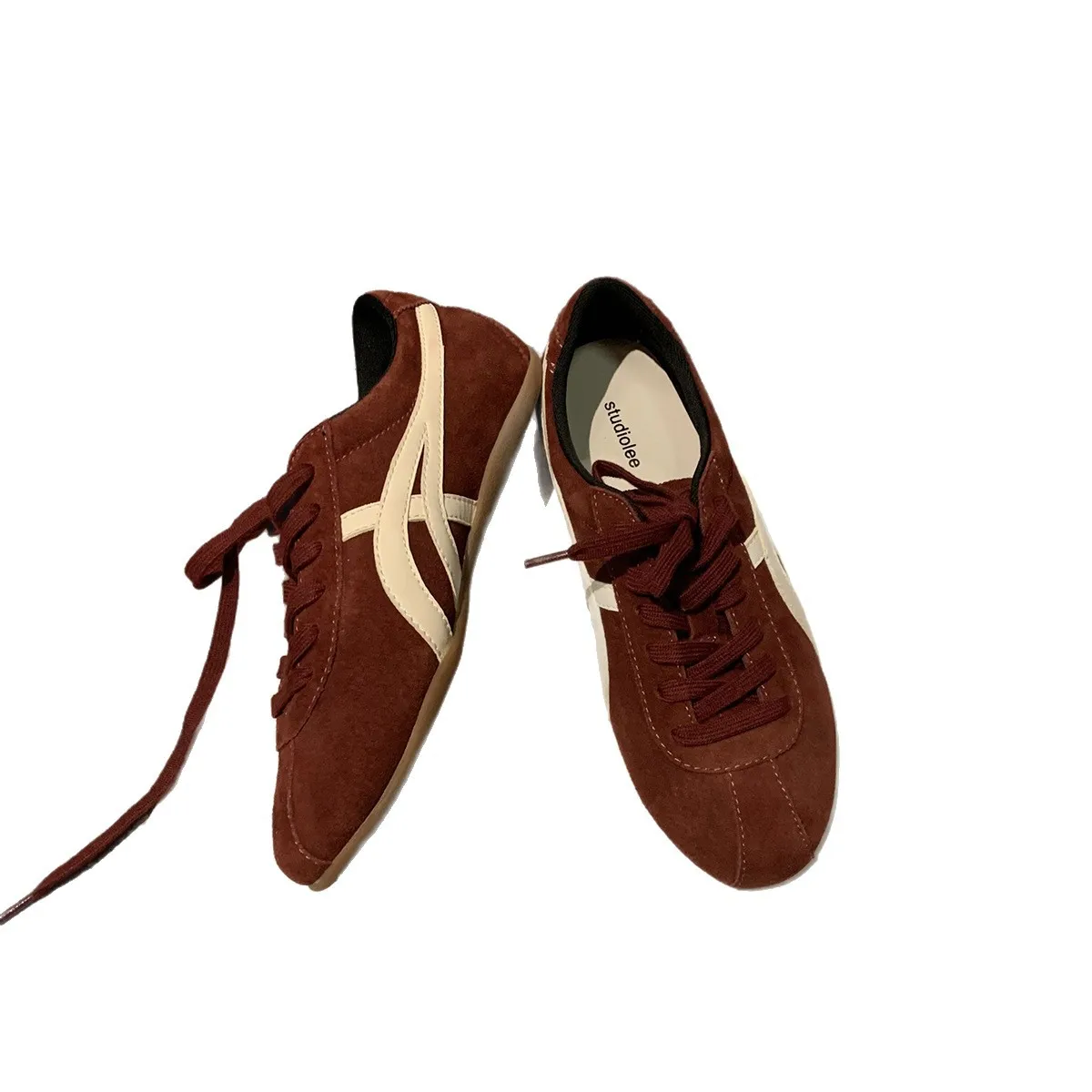 Women's Leopard Print Casual Oxford Shoes - Low Heel, Round Toe, Lightweight & Comfortable