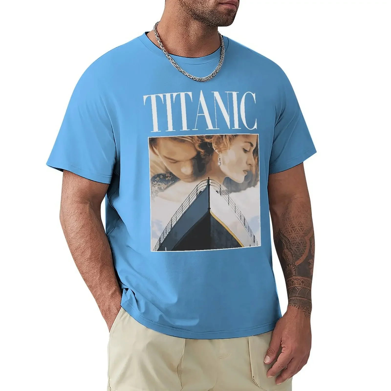 Titanic Leonardo DiCaprio Tee タイタニックTシャツ VINTAGE 1998 Titanic Shirt Adult Large White Leonardo