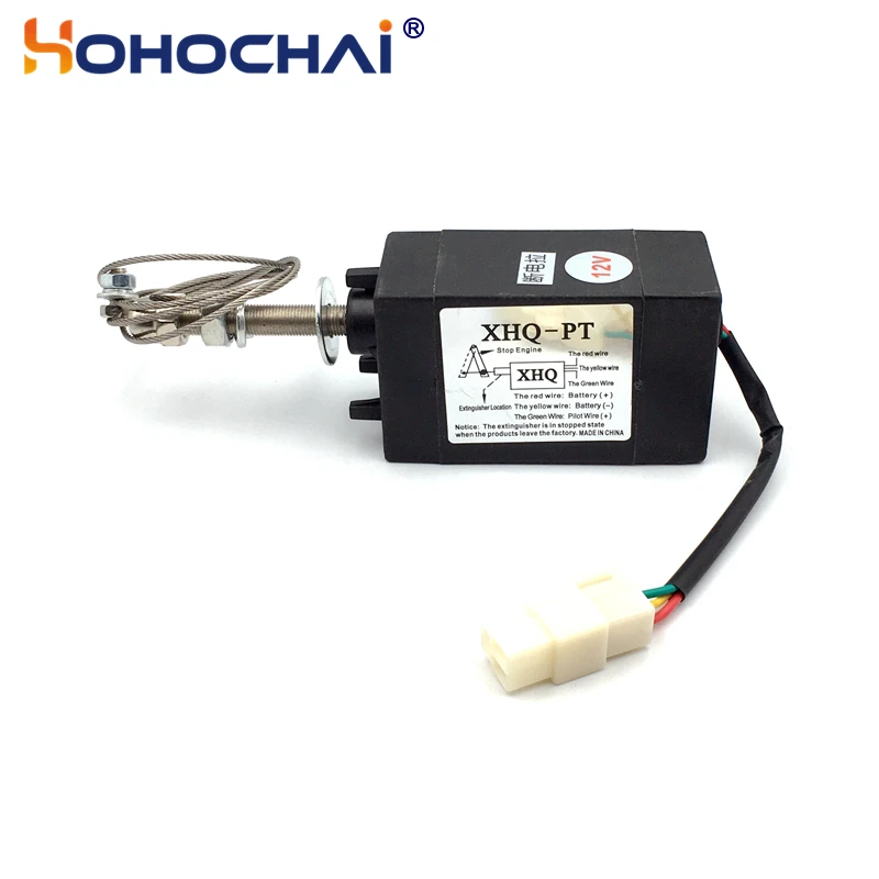 Válvula de Parada do Flameout do Gerador do Motor Diesel Acessório do Grupo Gerador Xhq-pt tipo Normalmente Fechado 12v 24v