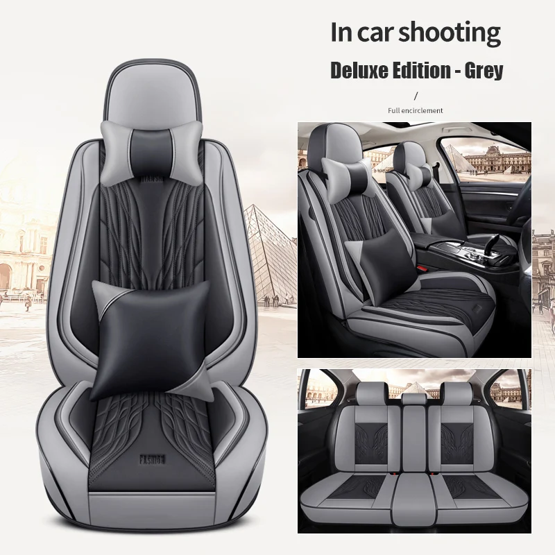 

YOTONWAN Leather Car Seat Cover for Volkswagen All Models polo golf 7 tiguan touran jetta CC beetle vw Car-Styling 5 seats