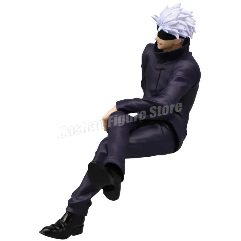 애니메이션 주술회전 사토루 고조 액션 피규어, 누들 스토퍼, 14cm 자동차 장식품, PVC 앉는 자세 컬렉션 모델 장난감 선물