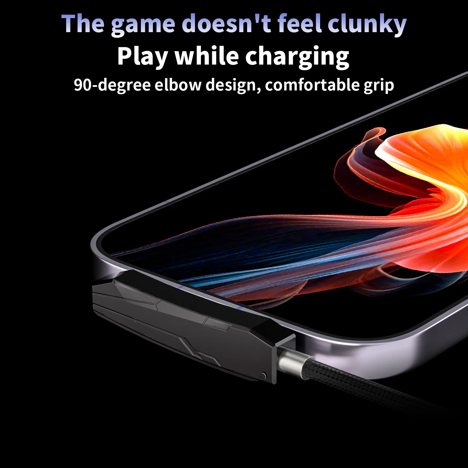 รูปสินค้า สายชาร์จเร็ว 2 สาย USB-C พร้อมขาตั้ง
