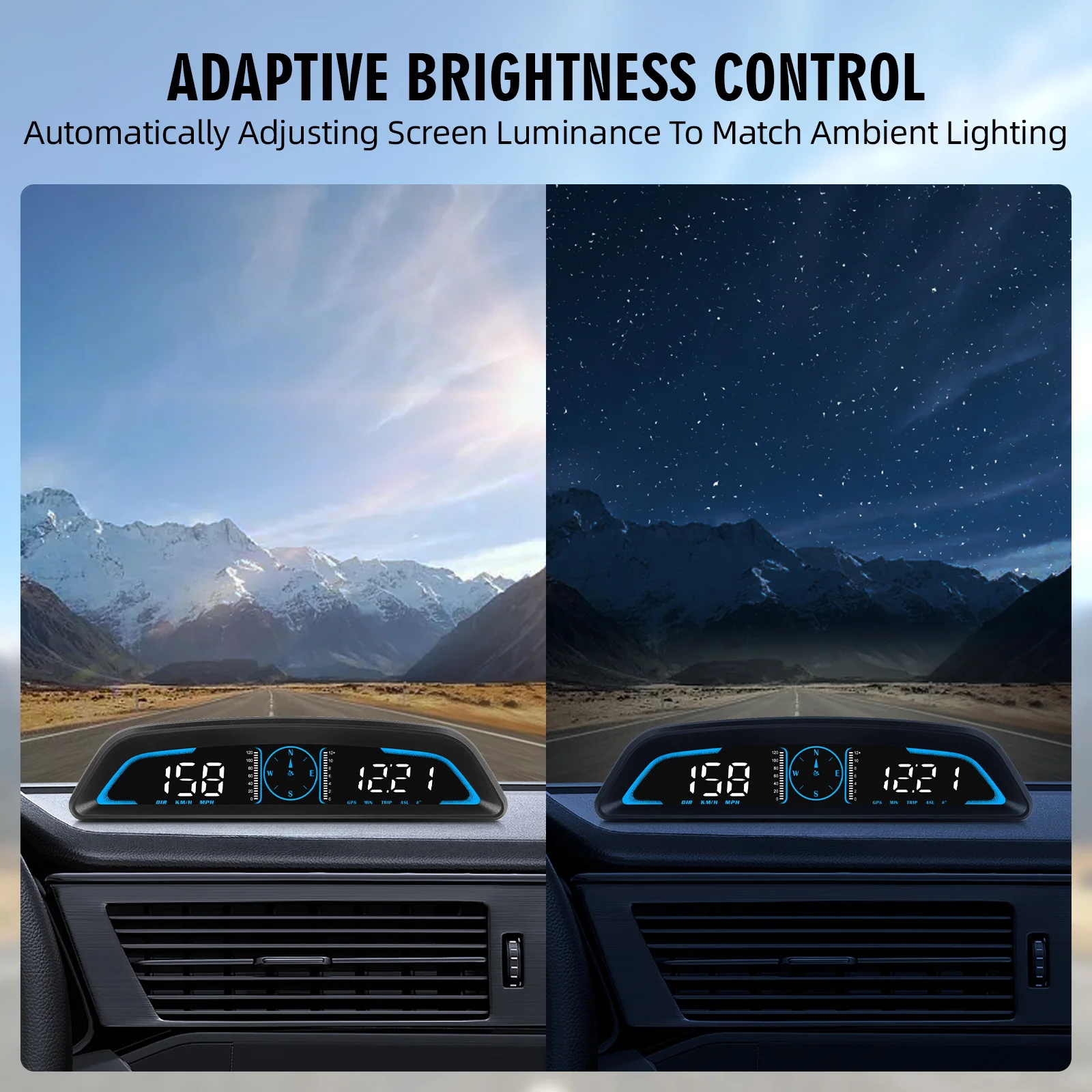 G3 B3 GPS / OBD HUD Display tachimetro per Auto digitale accessori Auto Head Up Display misuratore di promemoria allarme digitale intelligente per Auto - immagine 4
