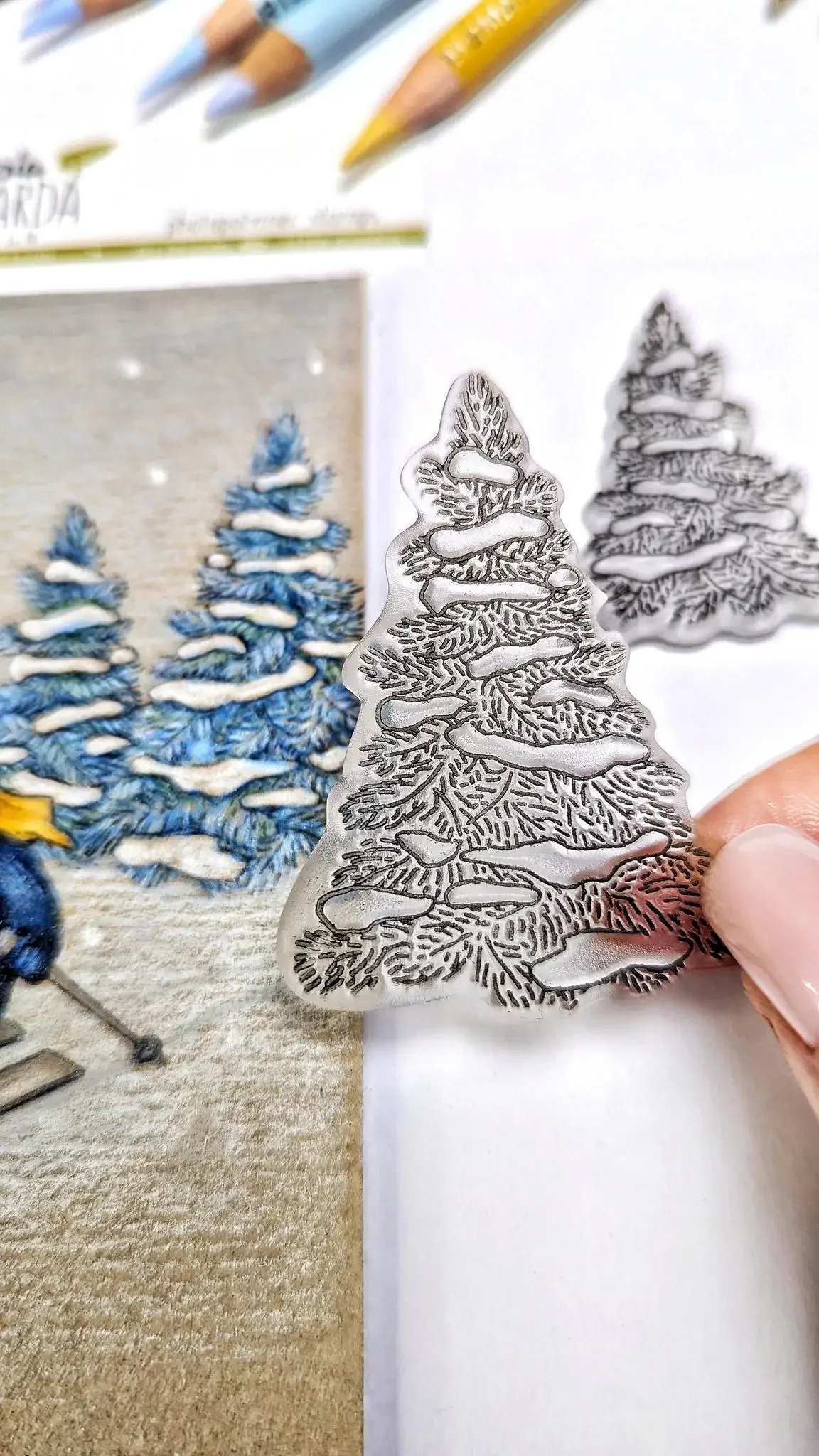 Timbri Trasparenti In Silicone Per Scrapbooking E Cardmaking: Set Fai-da-Te Con Motivi Riutilizzabili. Morbidi, Facili Da Usare Su Blocchi Acrilici. Ideali Per Album E Decorazioni. - 4